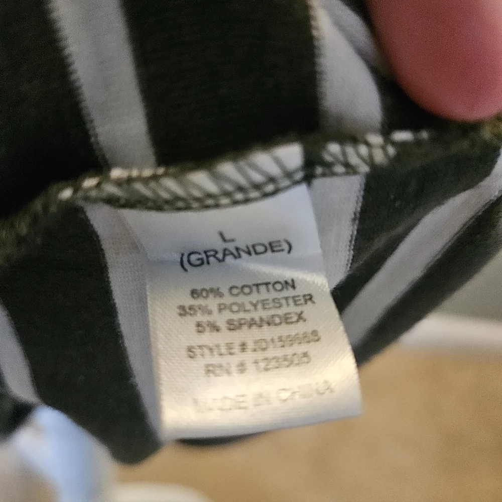 Heart & Hips Women's Size Large L Striped Green and White Maxi Dress